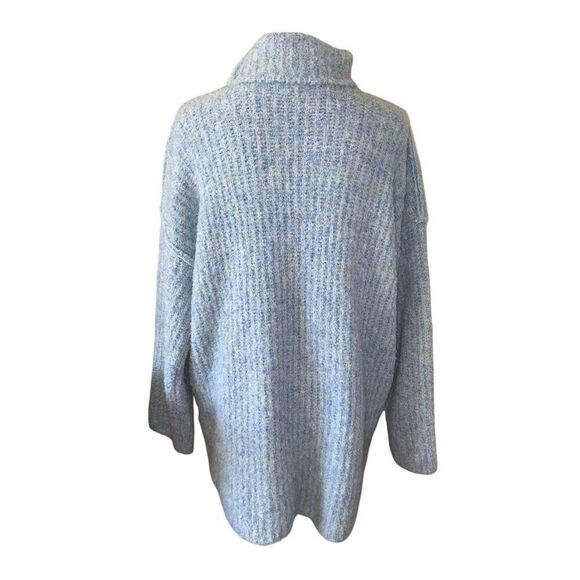 Asos Design Knit High Neck Fluffy Yarn Wool Sweater Workwear Winter Soft Comfort - Picture 2 of 11